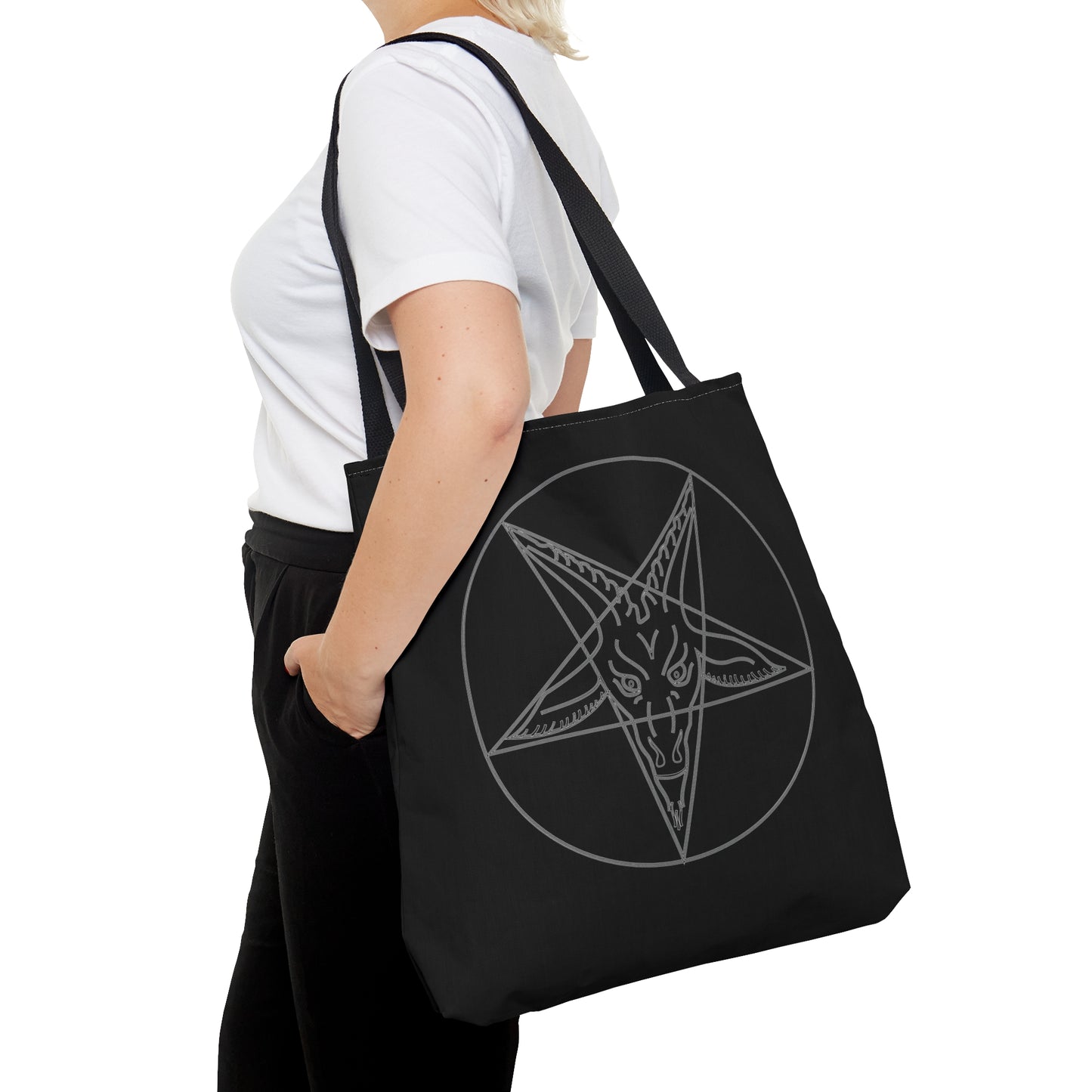 Baphomet Goat Sigil Satan Occult Pagan Tote Bag