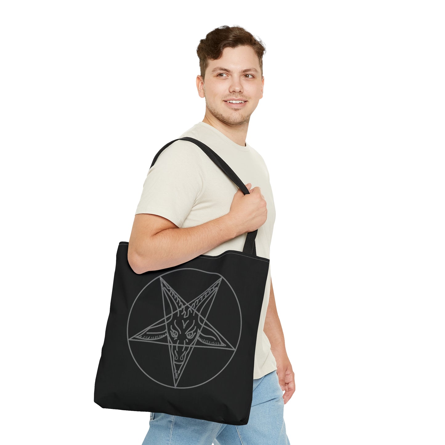Baphomet Goat Sigil Satan Occult Pagan Tote Bag