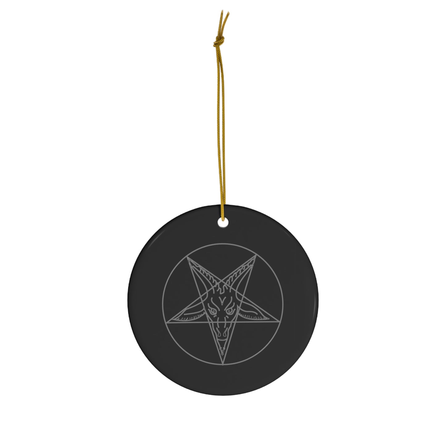 Baphomet Goat Ceramic Ornament