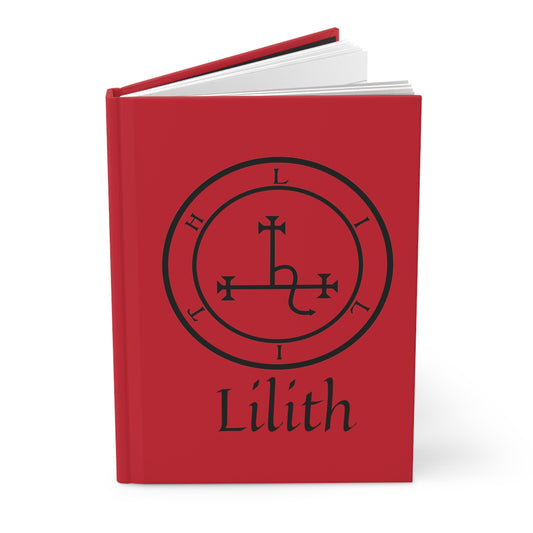 Red Lilith Sigil Hardcover Journal