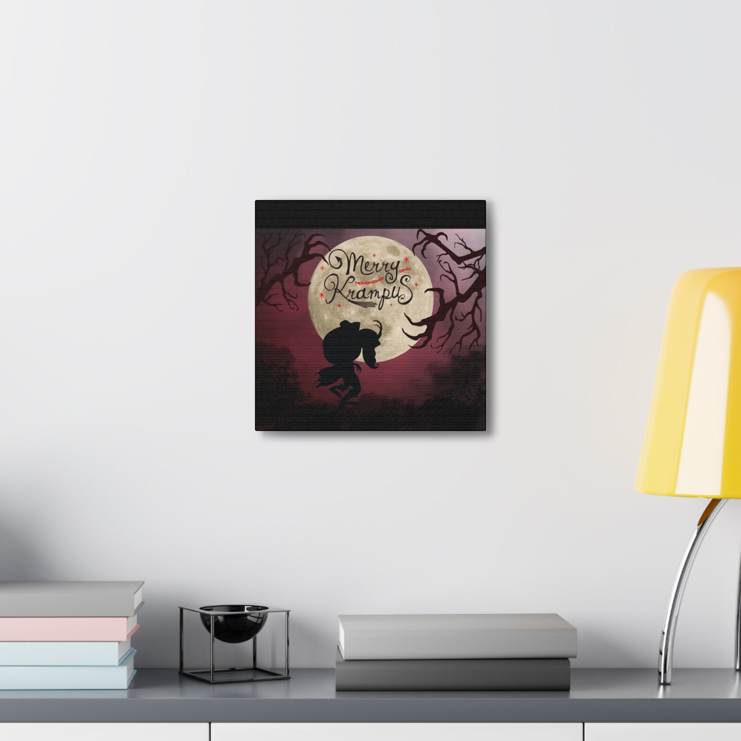 Merry Krampus Artwork Canvas Gallery Wrap Print Decor