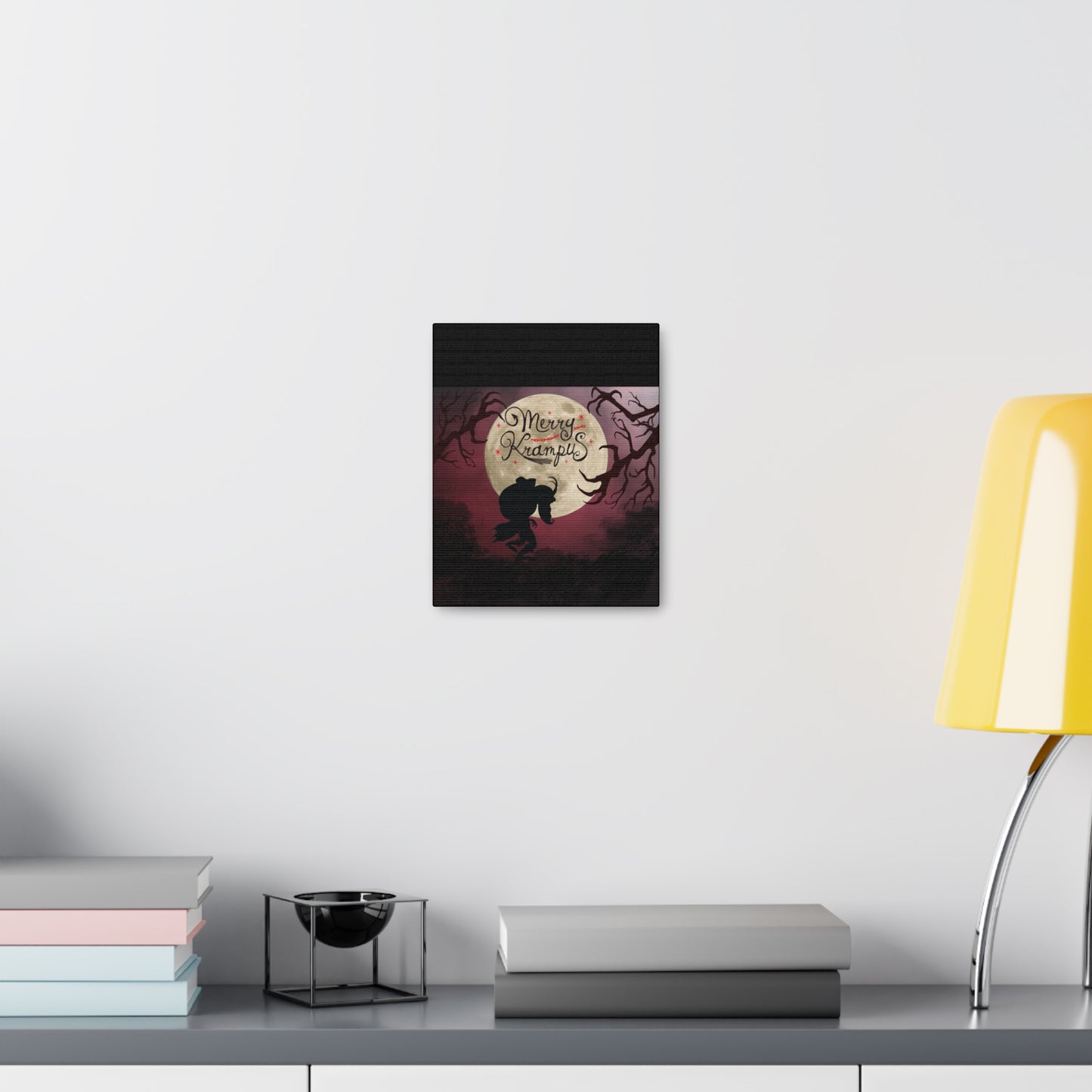 Merry Krampus Artwork Canvas Gallery Wrap Print Decor