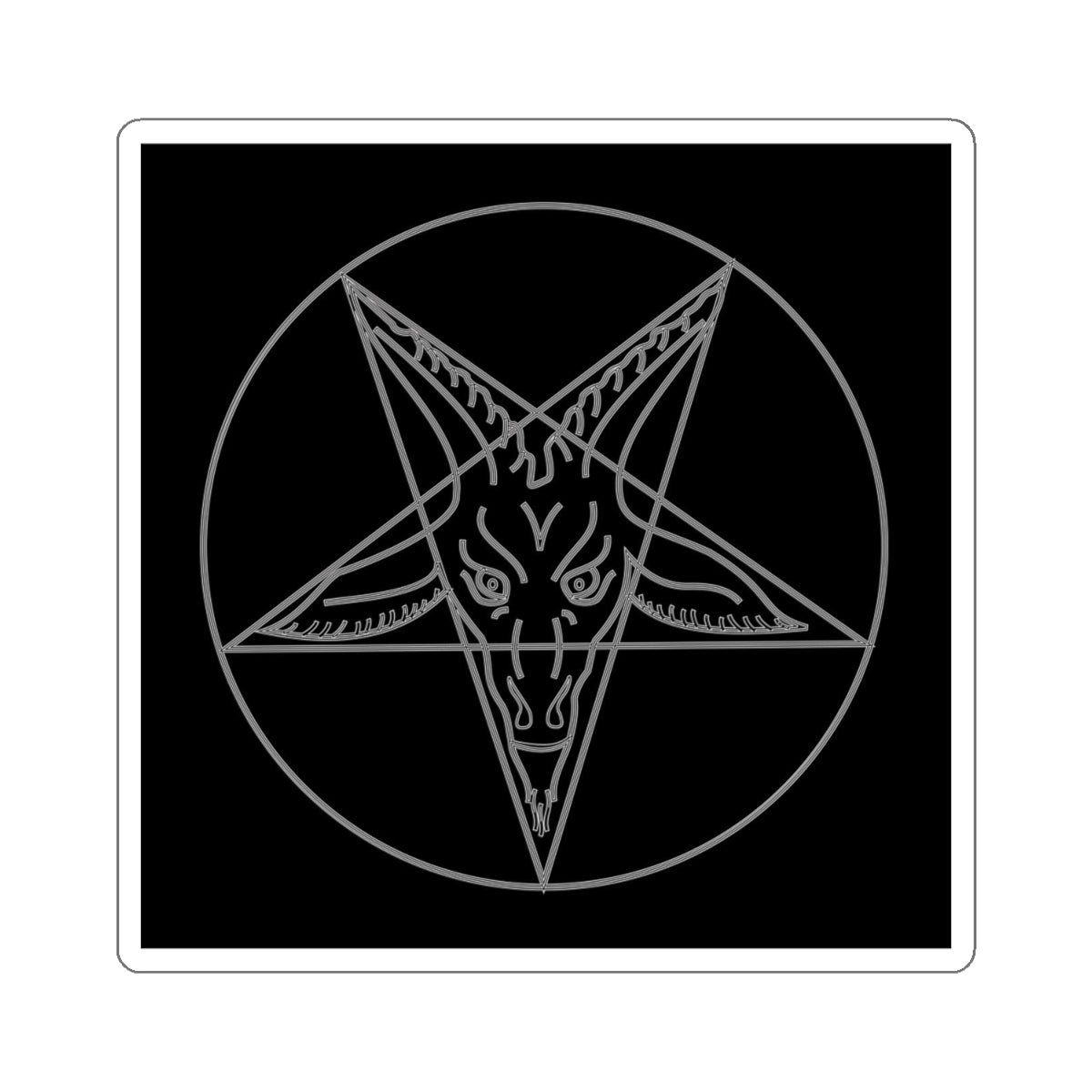 Baphomet Sigil Occult Stickers Decal