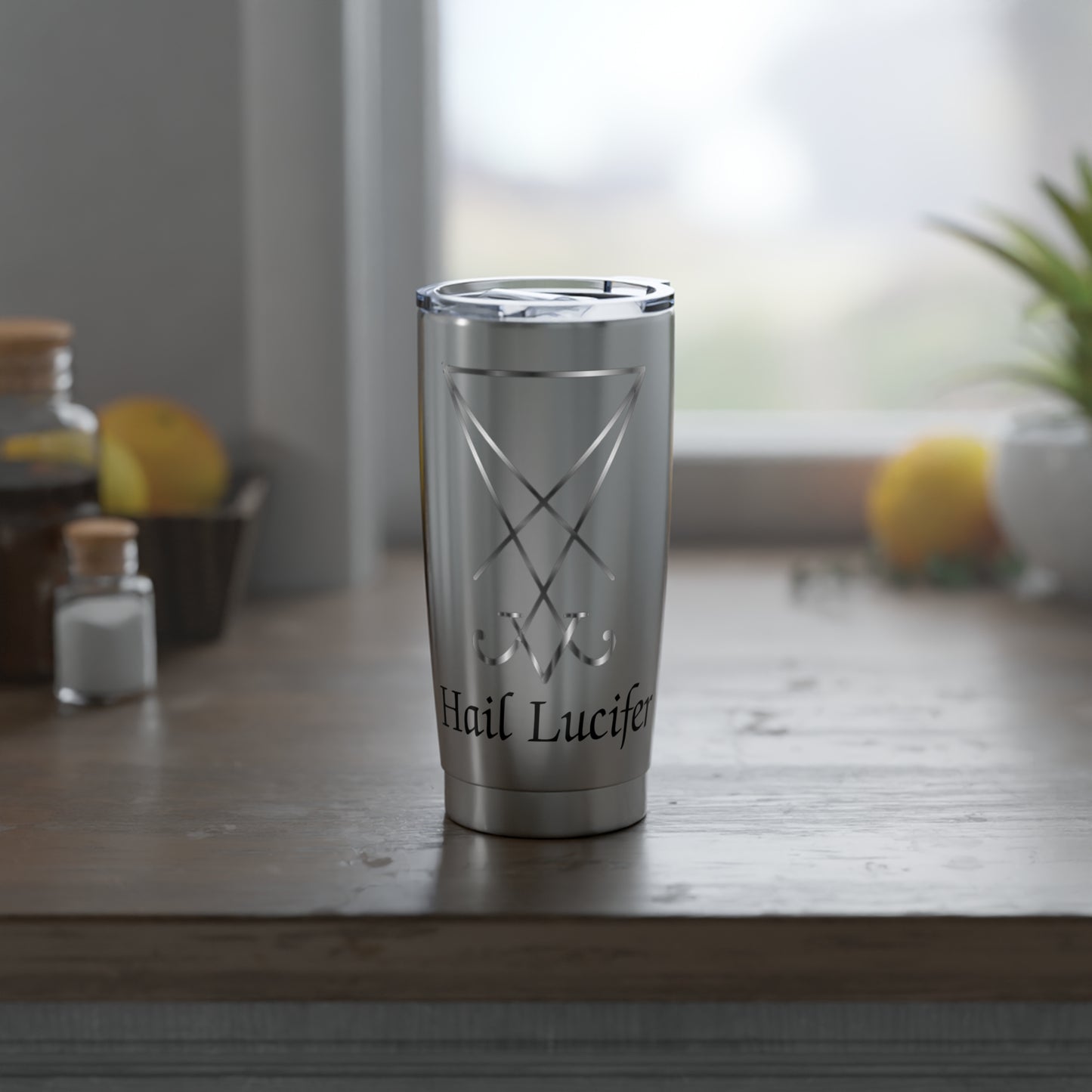 Hail Lucifer Satan Occult Vagabond 20oz Stainless Steel Tumbler