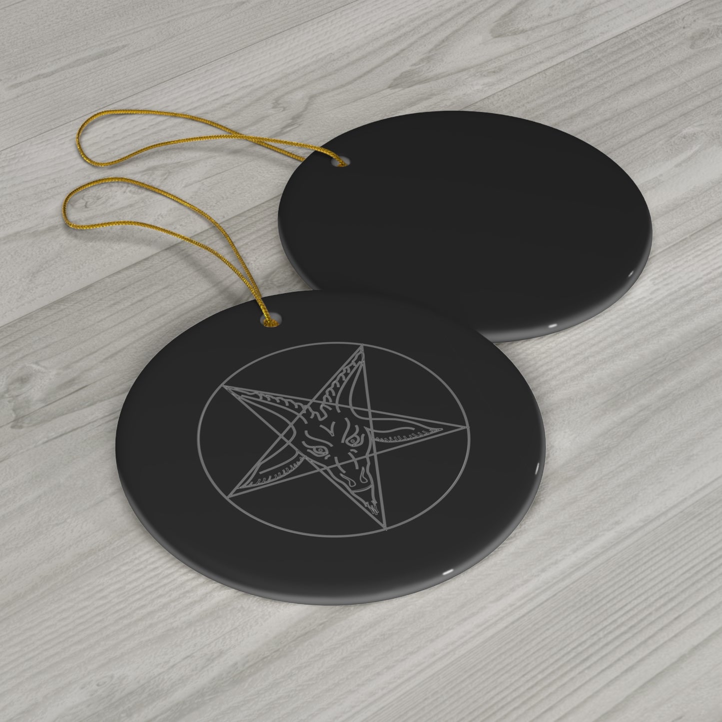 Baphomet Goat Ceramic Ornament