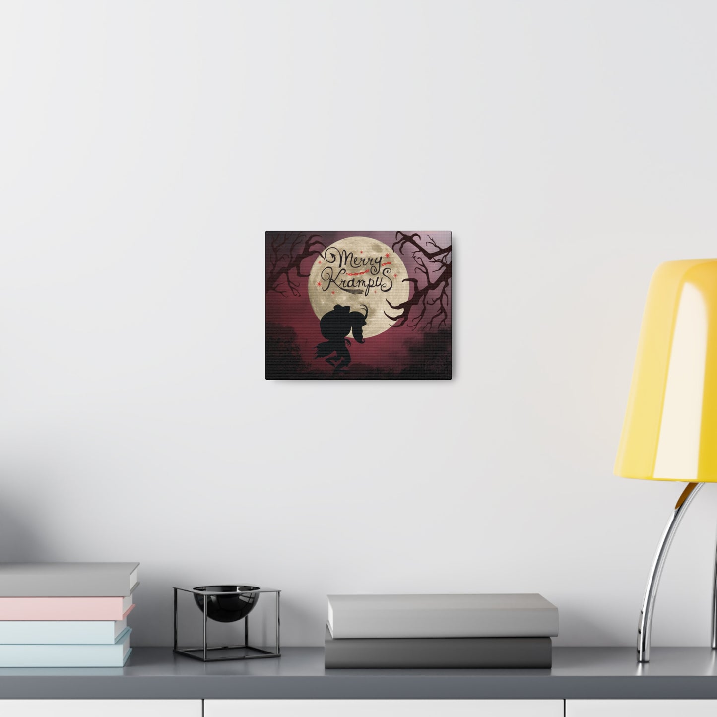 Merry Krampus Artwork Canvas Gallery Wrap Print Decor