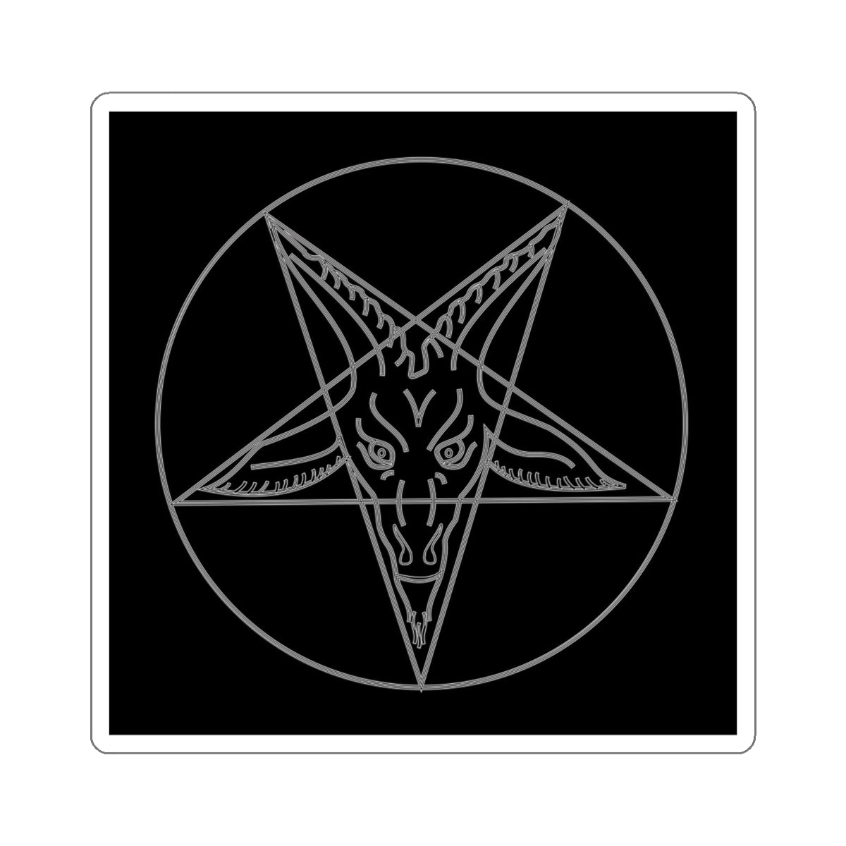 Baphomet Sigil Occult Stickers Decal