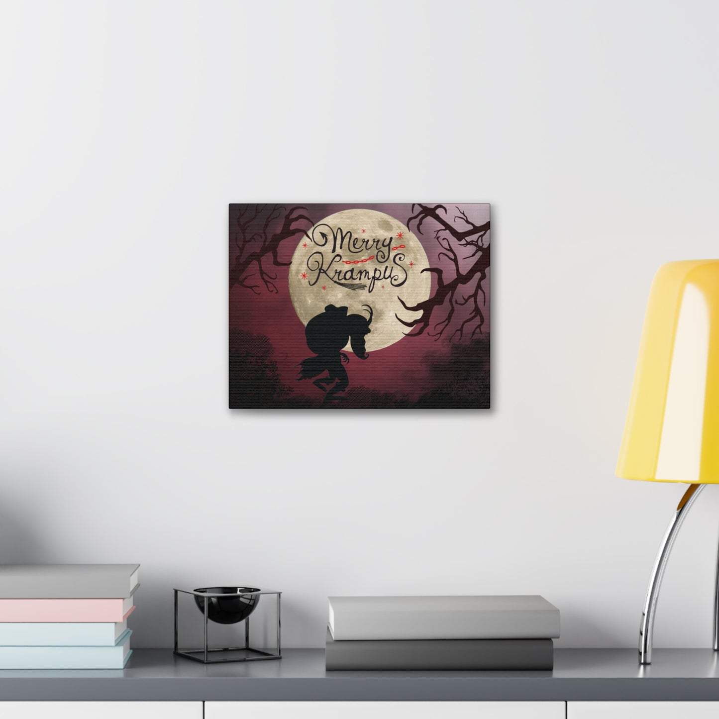 Merry Krampus Artwork Canvas Gallery Wrap Print Decor