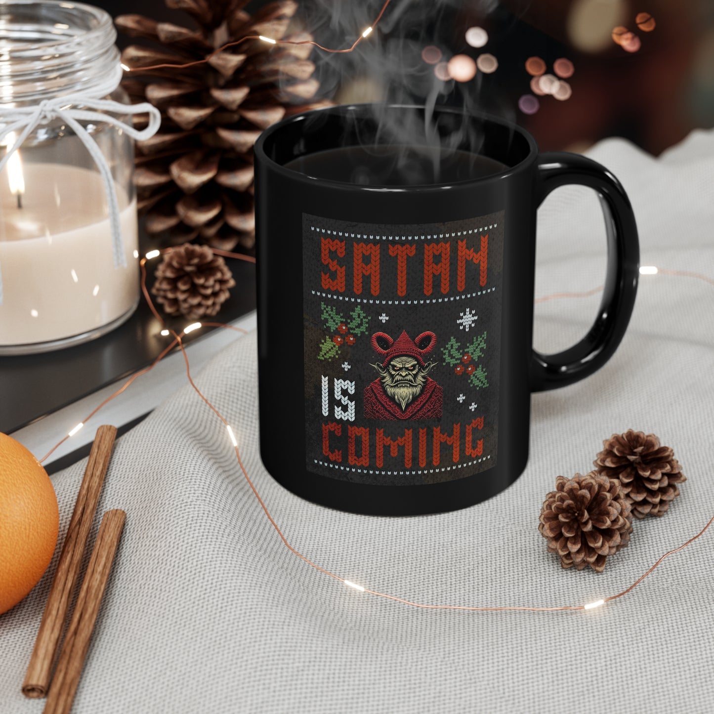 Satan is Coming Coffee Mug