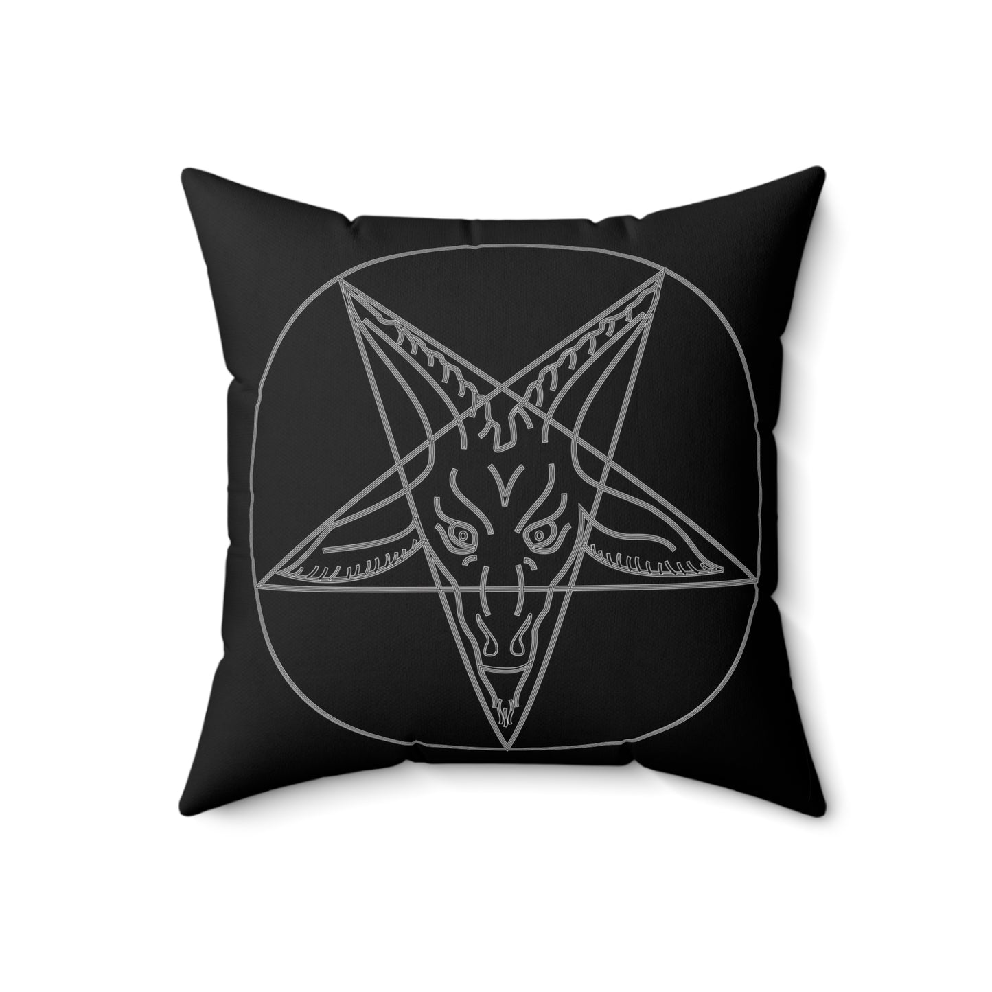 Baphomet Goat Sigil Square Pillow