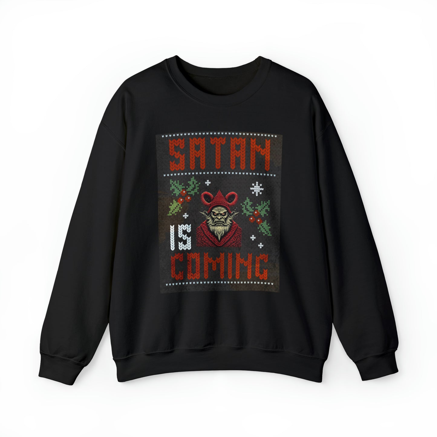 Satan is Coming Krampus Crewneck Sweatshirt