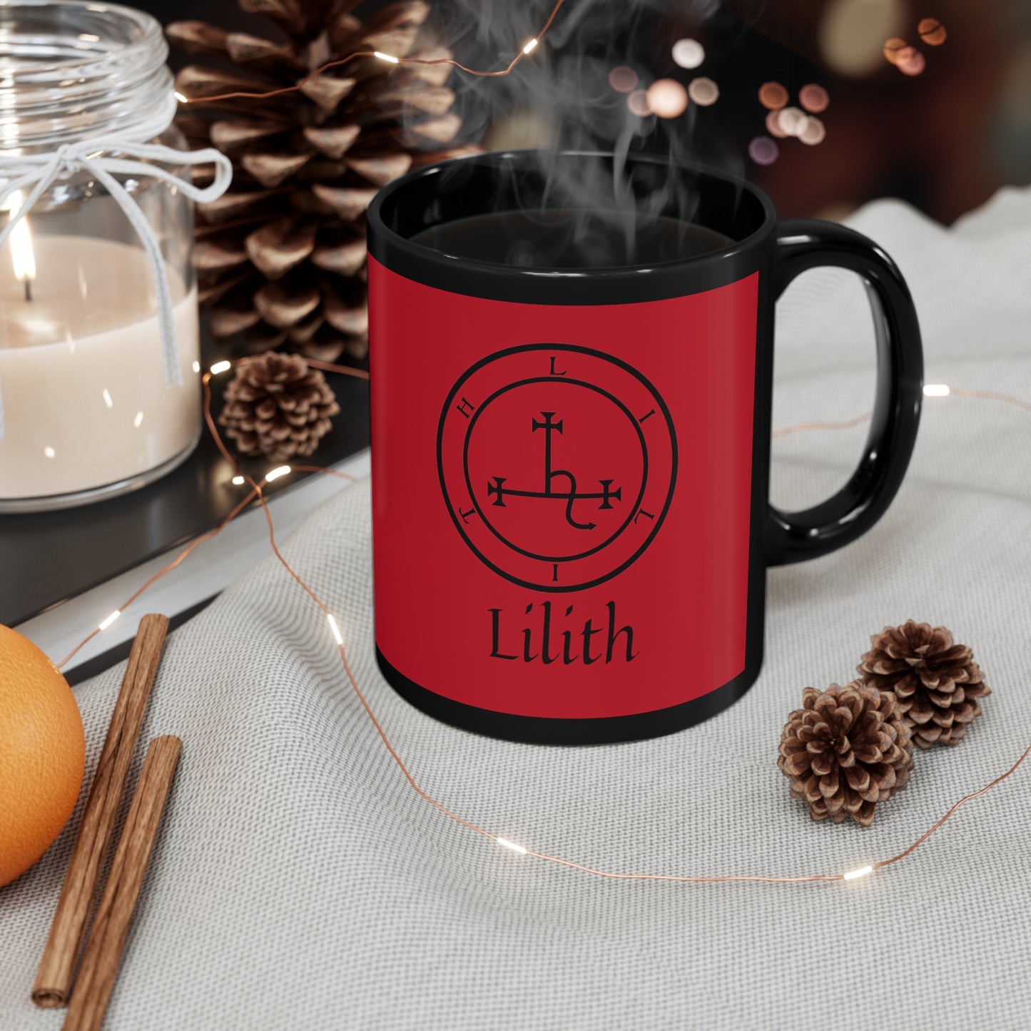 Lilith Sigil Black Coffee Cocoa Mug Cup