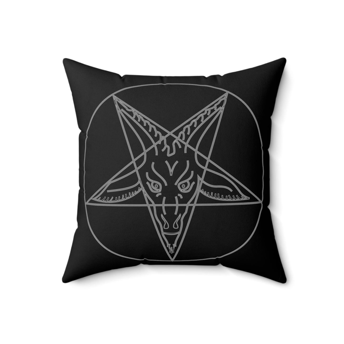 Baphomet Goat Sigil Square Pillow