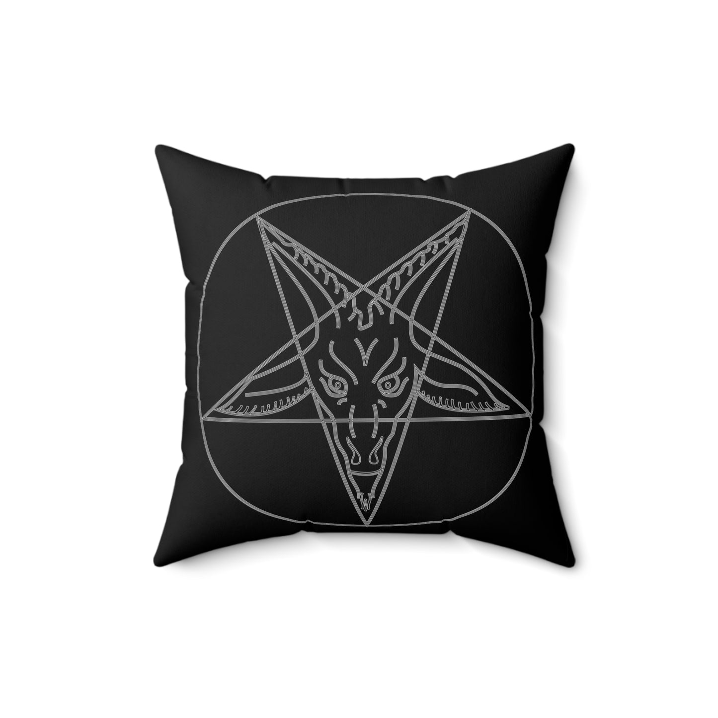 Baphomet Goat Sigil Square Pillow