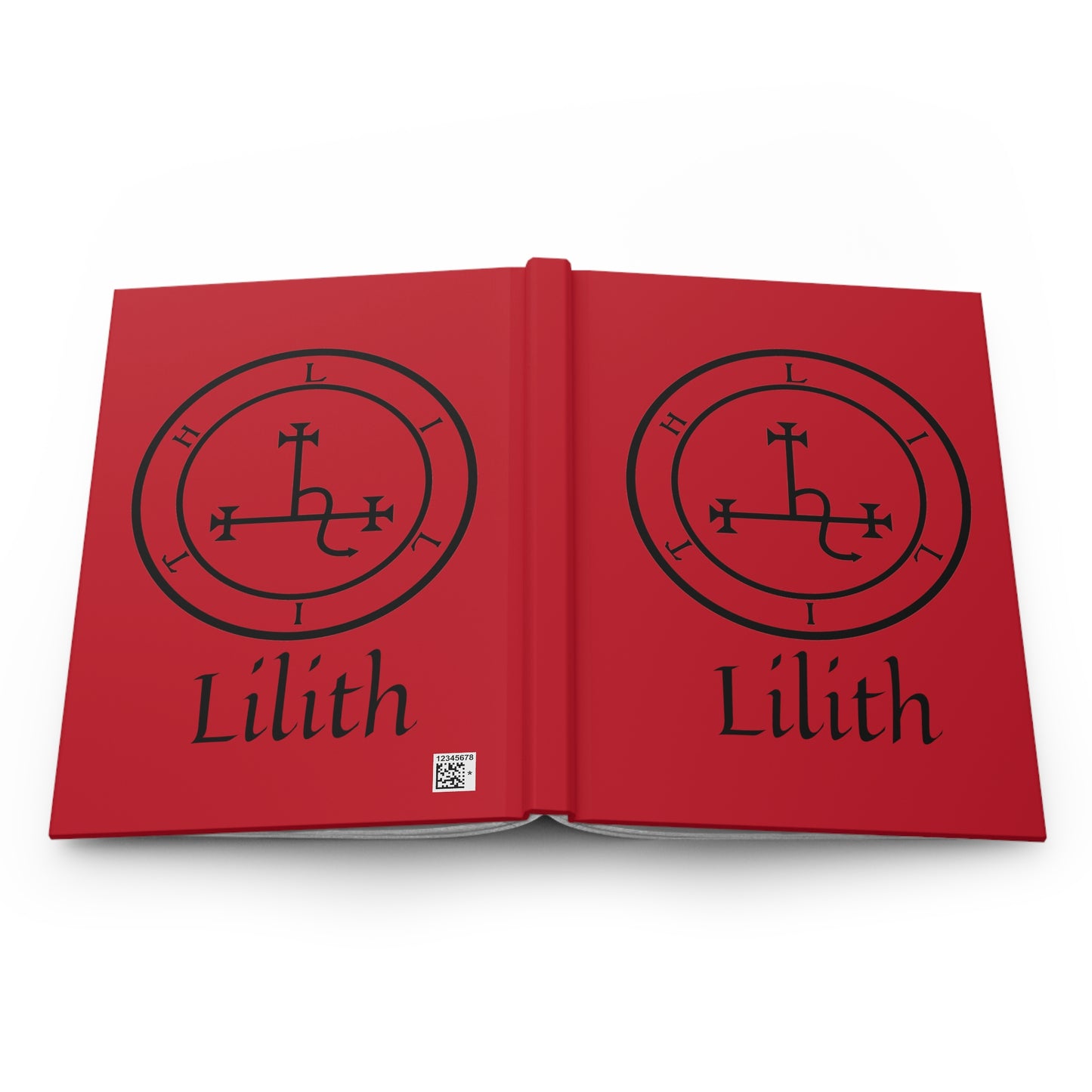 Red Lilith Sigil Hardcover Journal