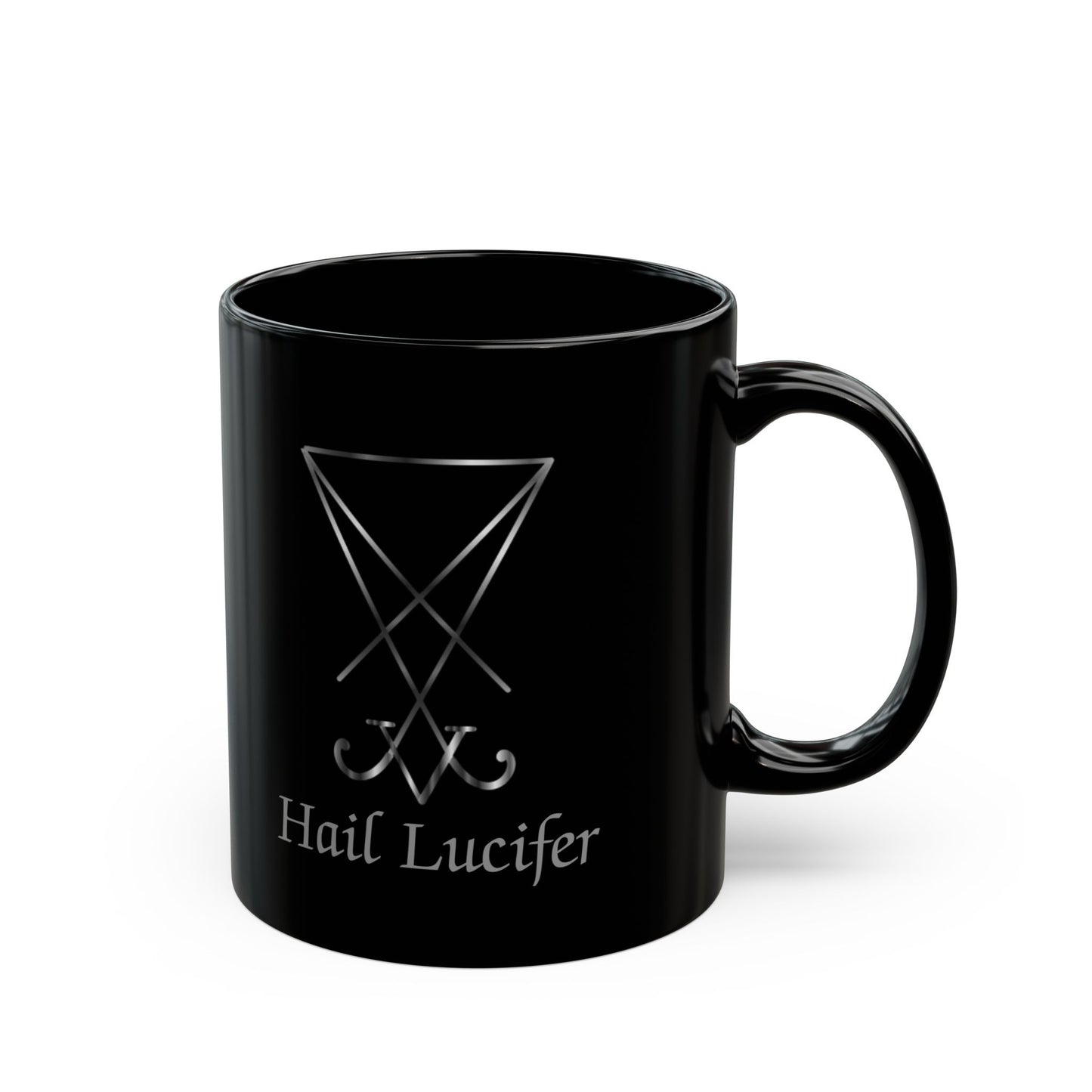 Hail Lucifer Black Mug