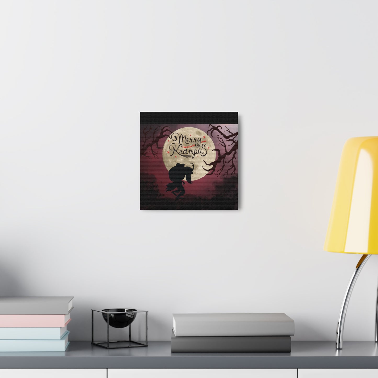 Merry Krampus Artwork Canvas Gallery Wrap Print Decor