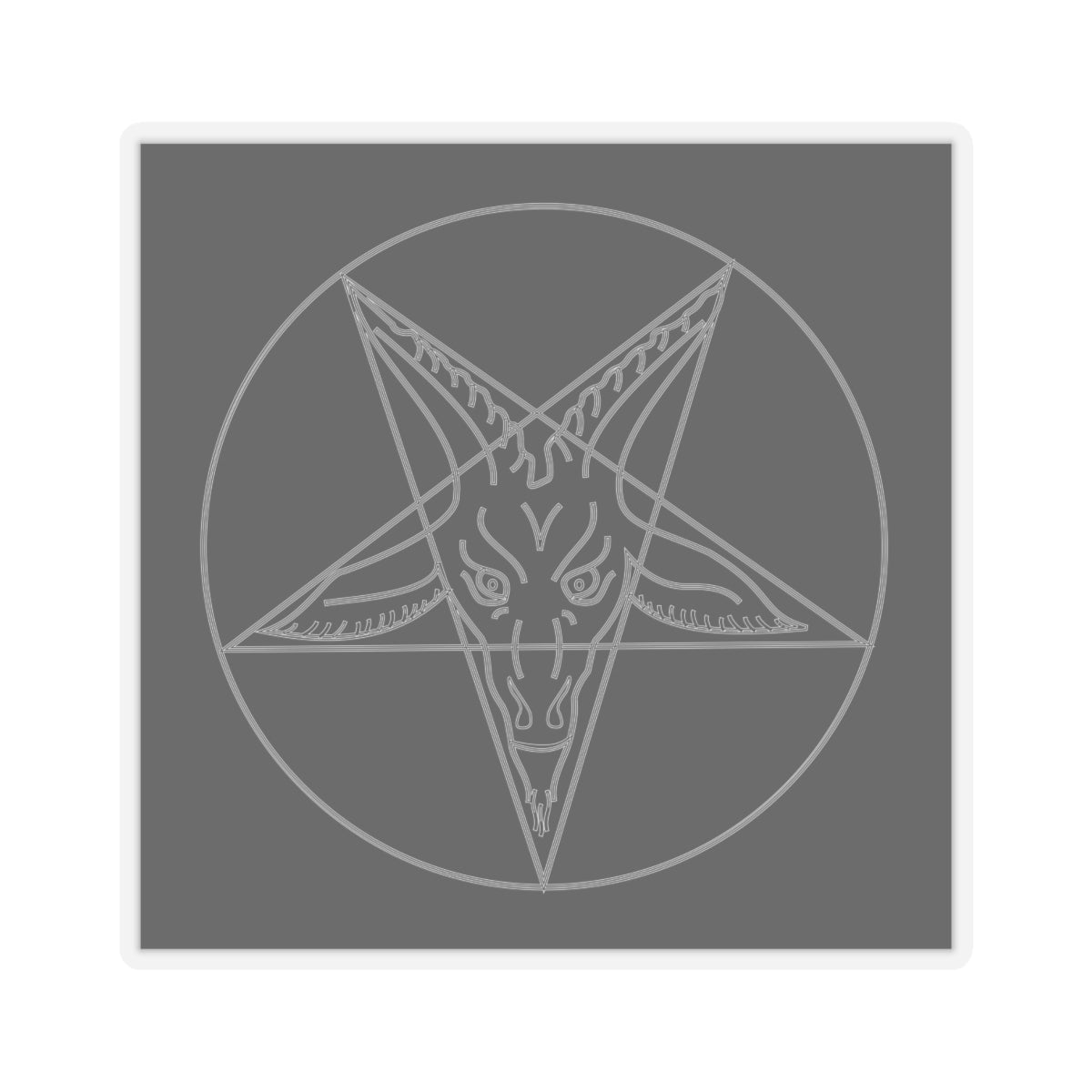Baphomet Sigil Occult Stickers Decal