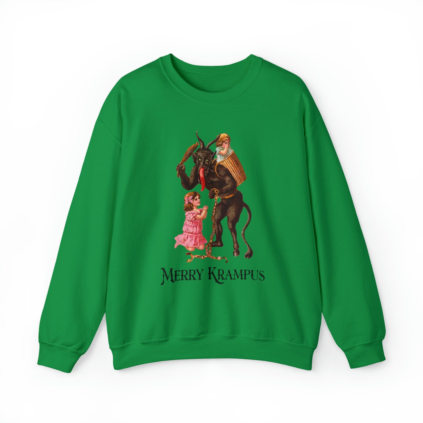 Vintage Style Merry Krampus Crewneck Sweatshirt