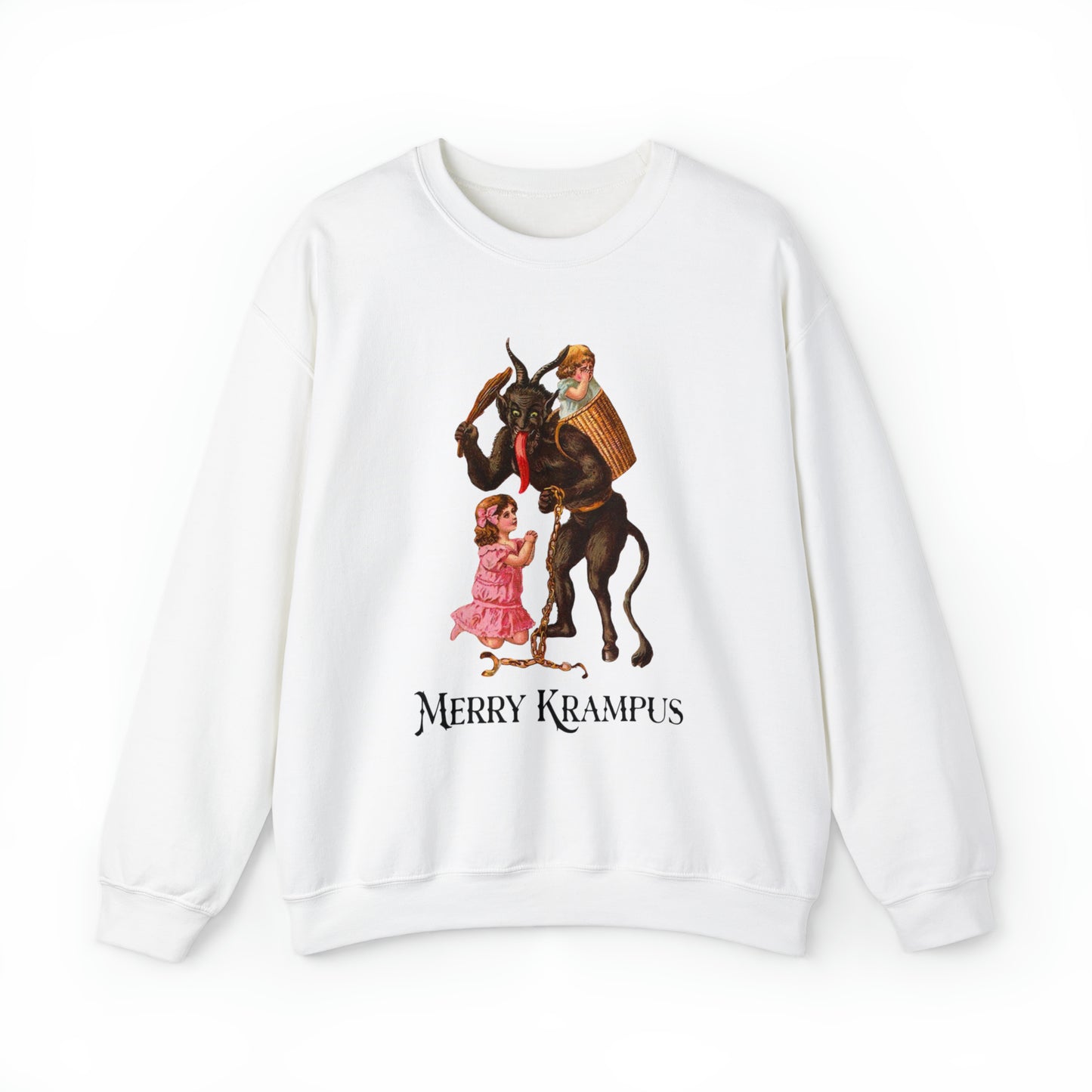 Vintage Style Merry Krampus Crewneck Sweatshirt