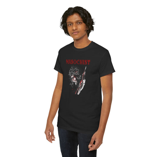 Masocist Jesus Offensive Black T-Shirt