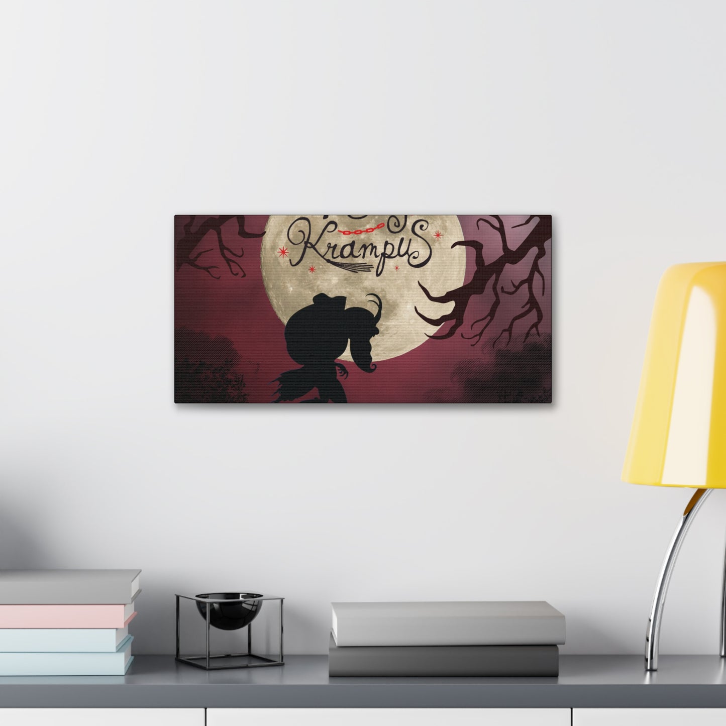 Merry Krampus Artwork Canvas Gallery Wrap Print Decor