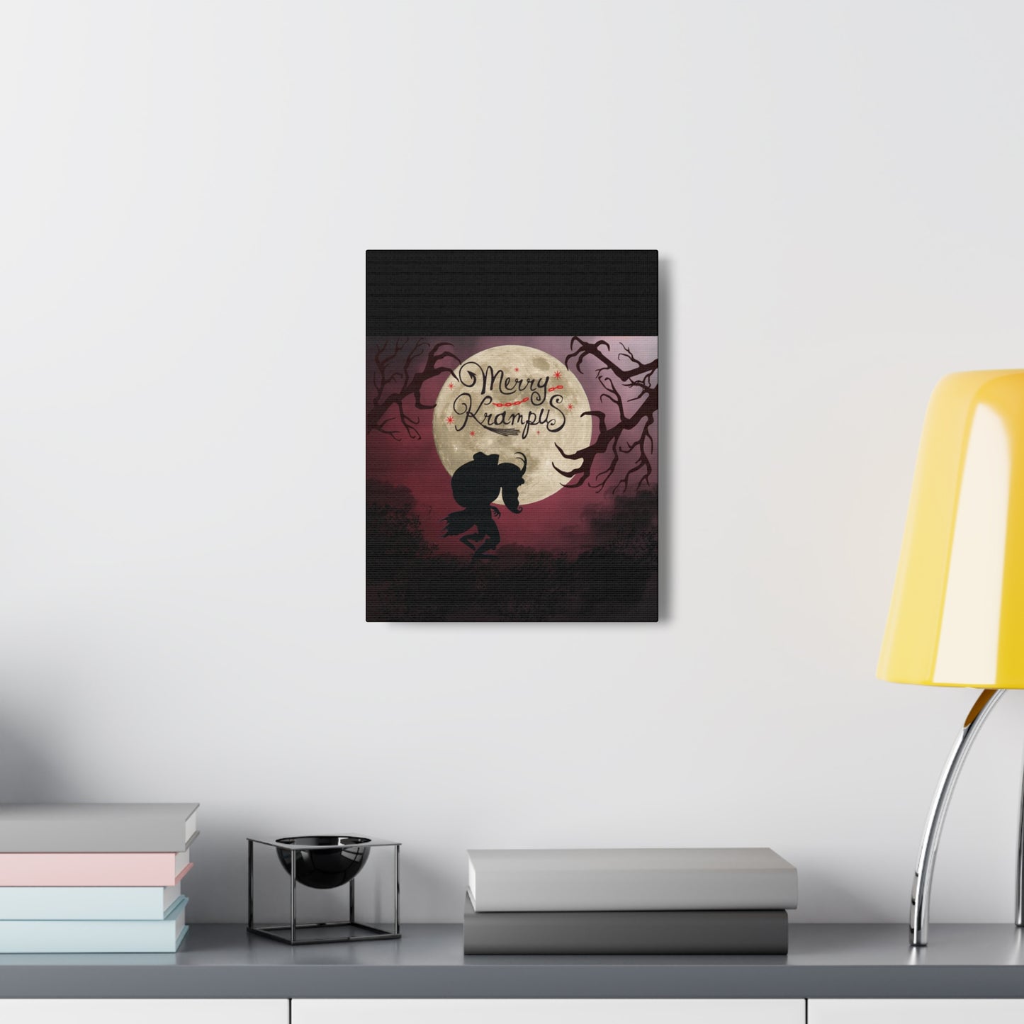 Merry Krampus Artwork Canvas Gallery Wrap Print Decor