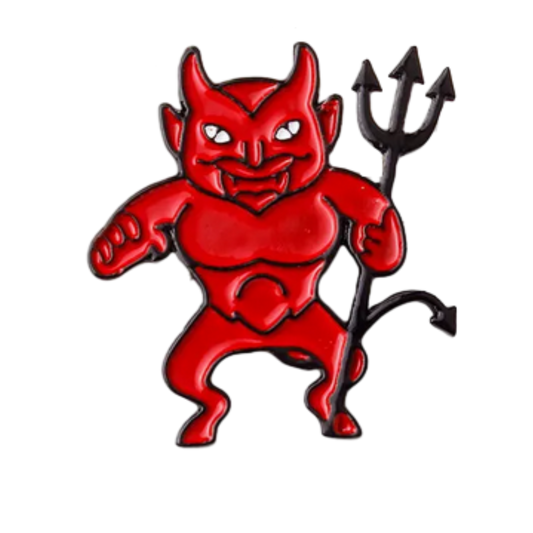 Red Devil Enamel Pin