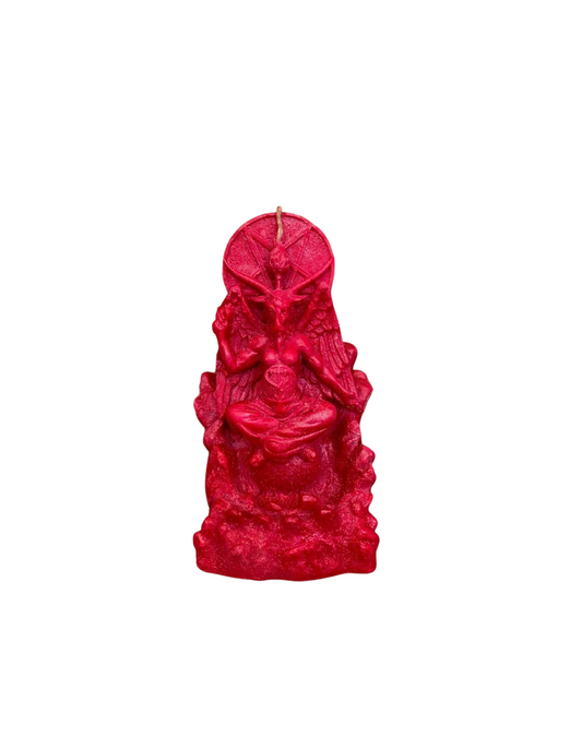 Red Baphomet Candle