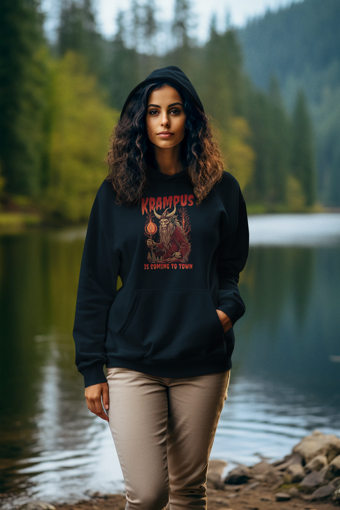 Krampus is Coming to Town Hoodie