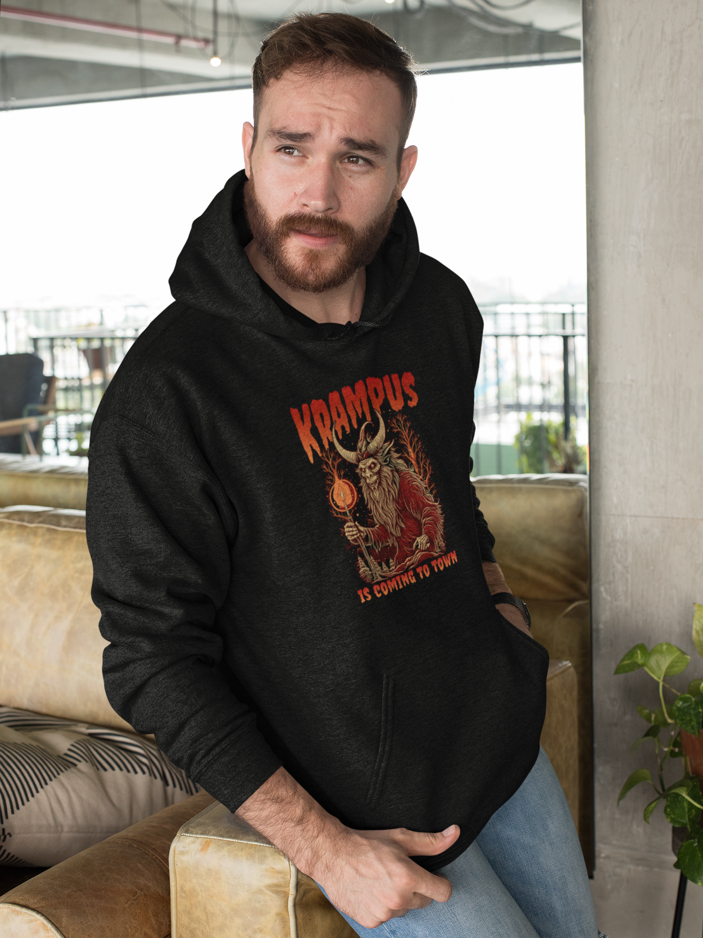 Krampus is Coming to Town Hoodie