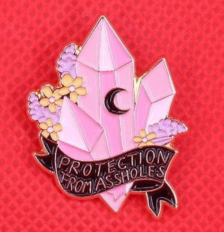 Protection from Assholes Enamel Pin