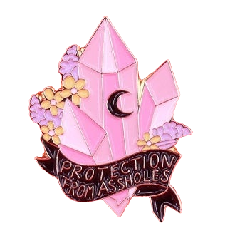 Protection from Assholes Enamel Pin