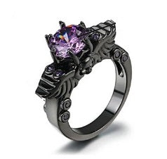 Purple Vintage Style Ring